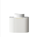 Bondi 600mm Satin White Fluted Wall Hung Curve Vanity