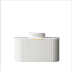 Bondi 900mm Satin White Fluted Wall Hung Curve Vanity - Image 7