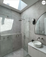 Bondi 1800mm Satin White Fluted Wall Hung Curve Vanity - Image 6