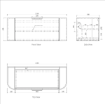 Bondi 1200mm Woodland Oak Fluted Curve Vanity - Image 11