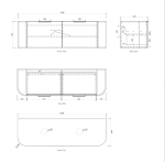 Bondi 1500mm Woodland Oak Fluted Curve Vanity - Image 14