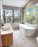 Bondi 1500mm Woodland Oak Fluted Curve Vanity - Image 2