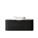 Bondi 1200mm Black Oak Wall Hung Curve Vanity