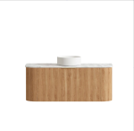 Bondi 1200mm Woodland Oak Fluted Curve Vanity