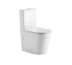 Zero Extra High Rimless WhirlPool Flushing Back to Wall Toilet Suite - Image 3