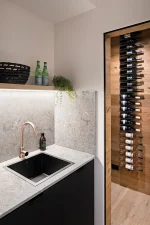 Round Gooseneck Kitchen Mixer Tap with Pinless Handle - Image 23