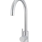 Round Gooseneck Kitchen Mixer Tap