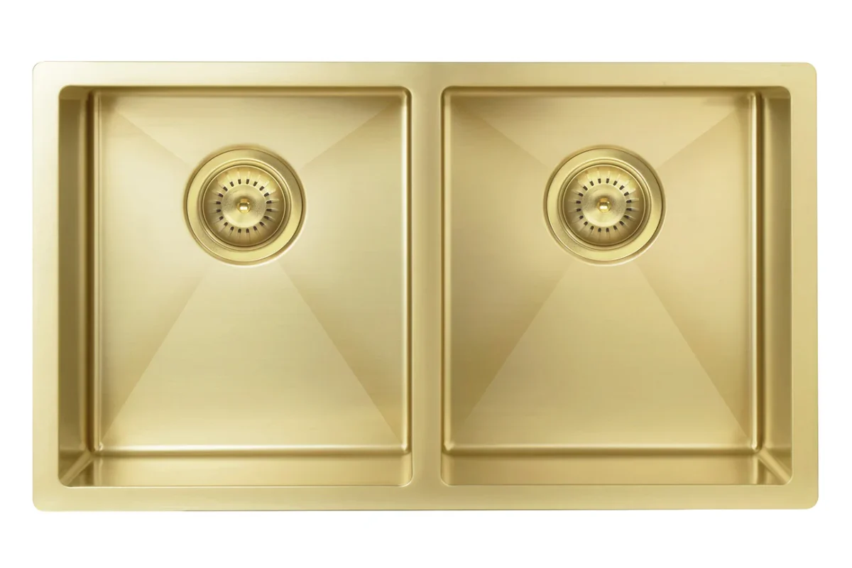 MKSP-D760440-BB_Meir_PVD_Brushed_Bronze_Stainless_Kitchen_Sink_Double_Bowl_760x440x200mm-1_1296x-1200x800 Lavello Kitchen Sink - Double Bowl 760 x 440 - Image 1
