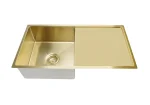 Lavello Kitchen Sink - Single Bowl & Drainboard 840 x 440 - PVD - Image 5
