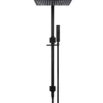 Square Combination Shower Rail