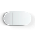 LED Bondi 1800x900 Black Oak Shaving Cabinet - Image 4