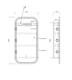 LED Newport  White Shaving Cabinet - Premium Edition - Image 13