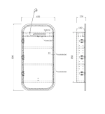 LED Newport  White Shaving Cabinet - Premium Edition - Image 8