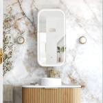 LED Newport  White Shaving Cabinet - Premium Edition - Image 2