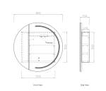 LED London 800mm White Shaving Cabinet - Premium Edition - Image 5