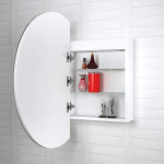 LED London 800mm White Shaving Cabinet - Premium Edition - Image 3