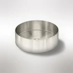 Lavello Round Steel Bathroom Basin 380 x 110 - Image 2