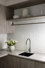 Round Piccola Pull Out Kitchen Mixer Tap - Image 13