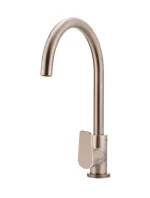Round Gooseneck Kitchen Mixer Tap with Paddle Handle - Image 16