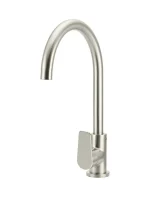 Round Gooseneck Kitchen Mixer Tap with Paddle Handle - Image 10