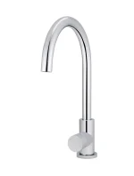 Round Gooseneck Kitchen Mixer Tap with Pinless Handle - Image 5