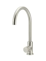 Round Gooseneck Kitchen Mixer Tap with Pinless Handle - Image 14