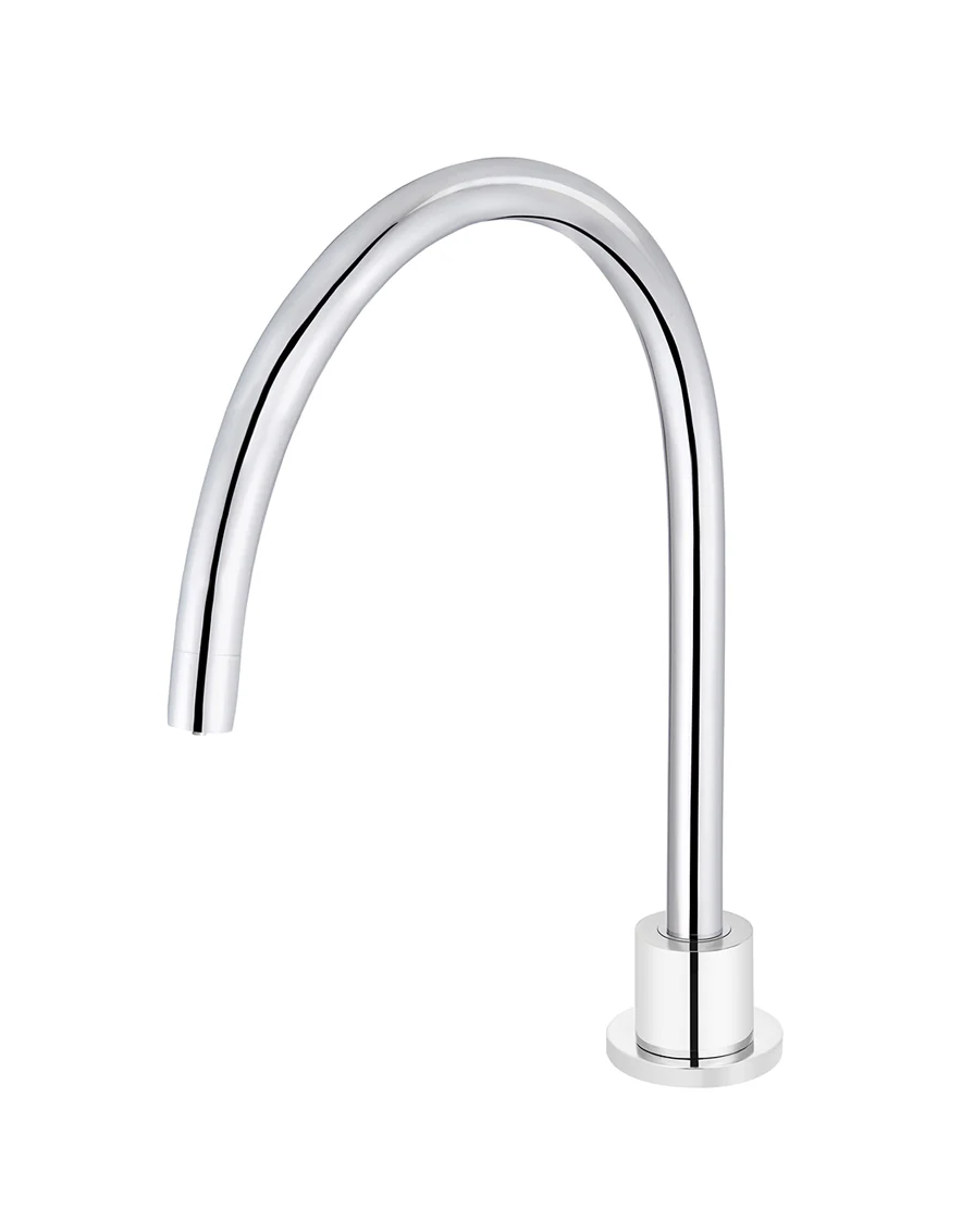 Round Gooseneck High-Rise Swivel Hob Spout - Image 1