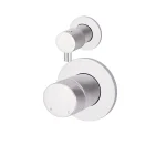Round Diverter Mixer Pinless Handle Trim Kit (In-wall Body Not Included)