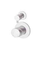 Round Diverter Mixer Pinless Handle Trim Kit (In-wall Body Not Included)