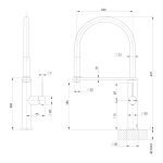 Blix Flexible Hose Sink Mixer 220mm Round – Lead Free - Image 13