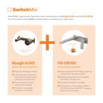 SwitchMix Wall Basin / Bath Mixer Set Rough-In Kit – Lead Free - Image 2