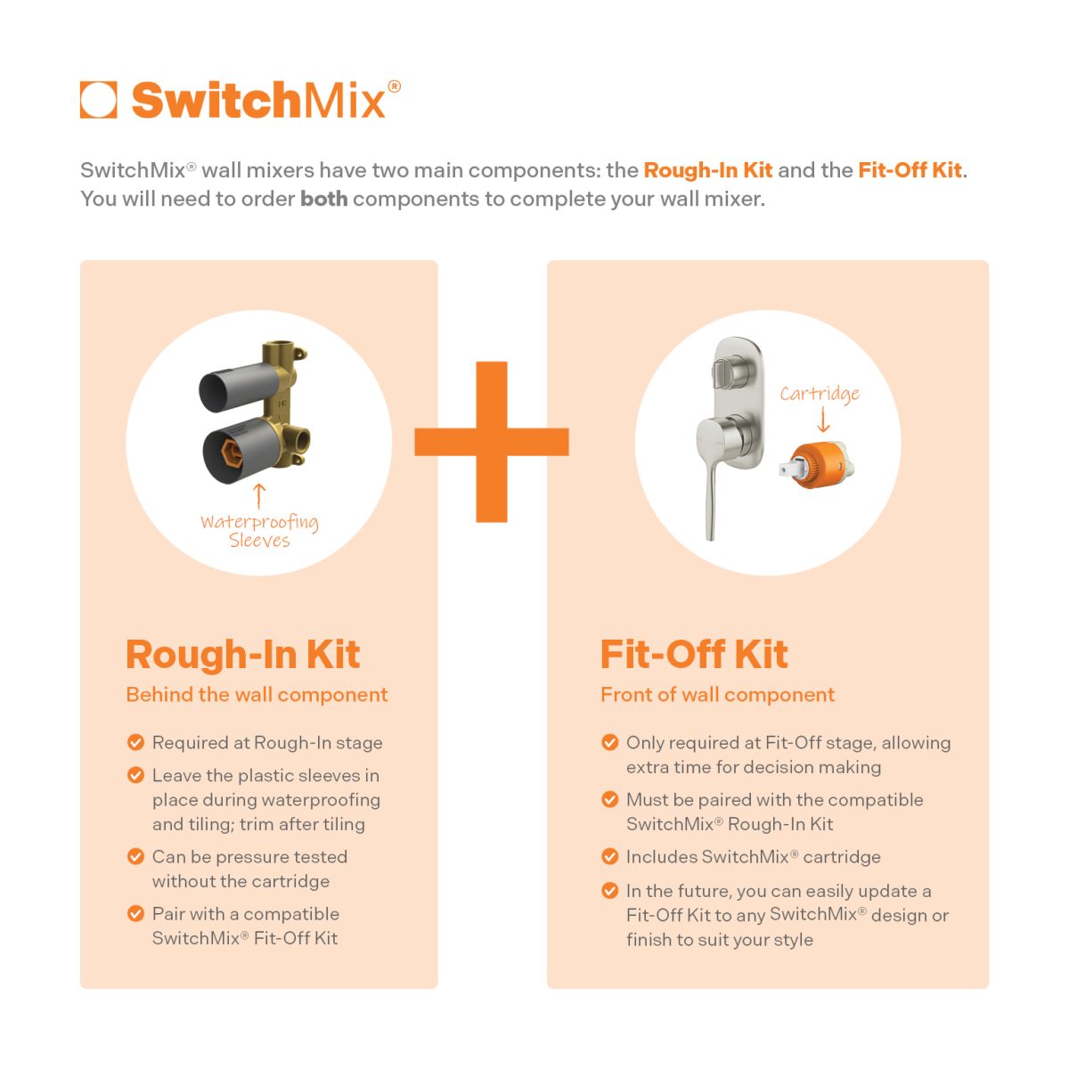 Vask SwitchMix Shower / Bath Diverter Mixer (Fit-Off Kit Only) – Lead Free - Image 6