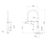 Vask Flexible Hose Sink Mixer 200mm – Lead Free - Image 7