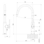 Vask Sink Mixer 190mm – Lead Free - Image 9