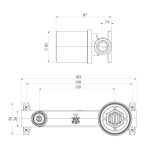 SwitchMix Wall Basin / Bath Mixer Set Rough-In Kit – Lead Free - Image 3