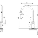 Vivid Slimline SS 316 Sink Mixer 200mm Gooseneck – Lead Free - Image 6