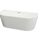Mila Back to Wall Freestanding Bathtub 1400