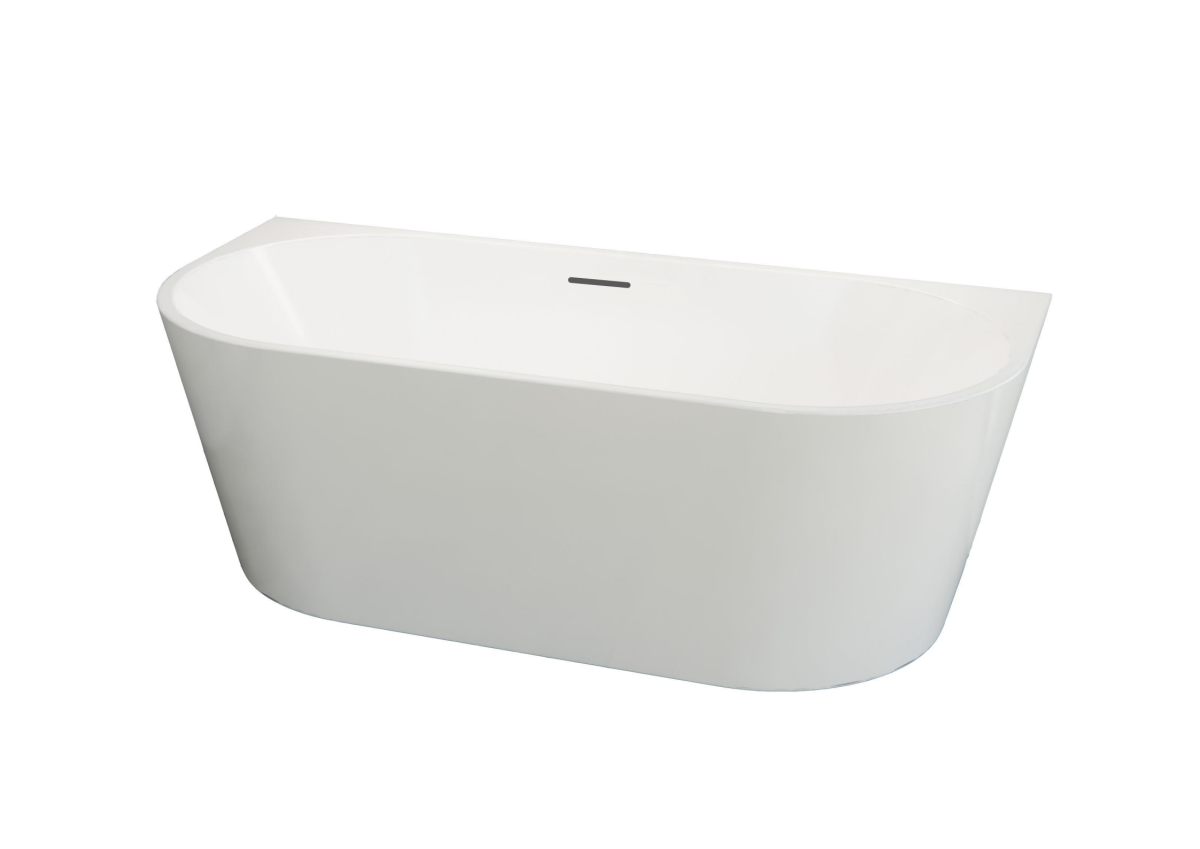 Mila-Back-to-Wall-Final_00 Mila Back to Wall Freestanding Bathtub 1500 - Image 1