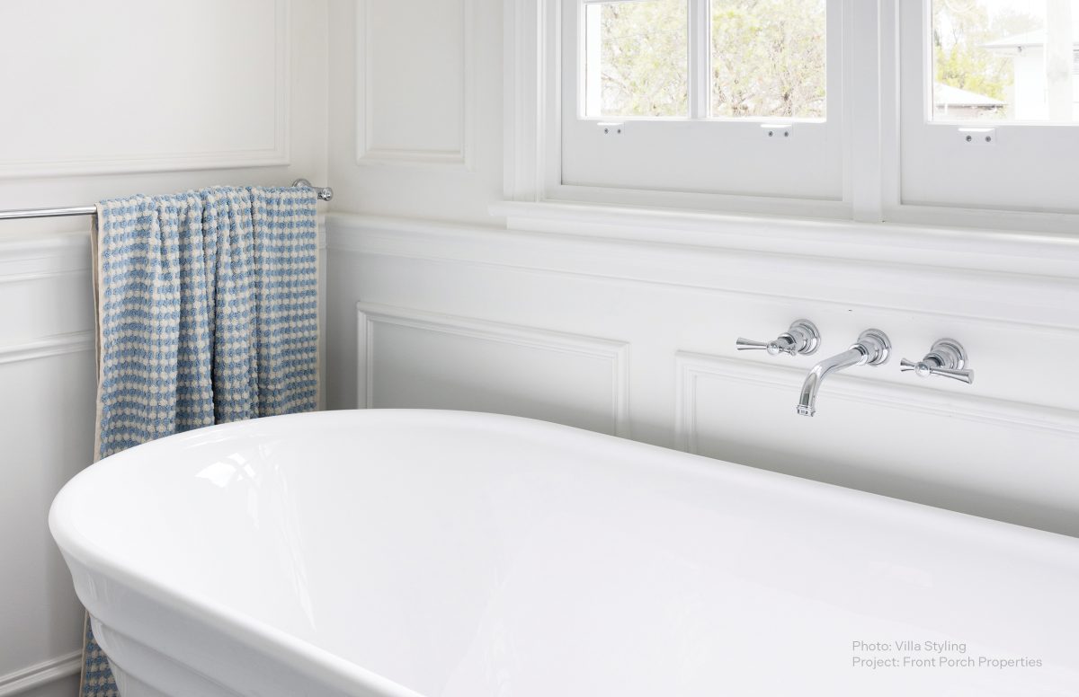 Cromford Wall Basin / Bath Set 180mm – Lead Free - Image 7