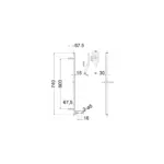Cresta Single Shower Rail - Image 7